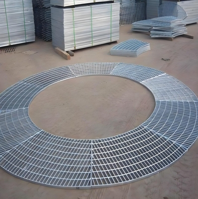 50mm Pitch 및 ISO9001 인증과 함께 젤로화 된 강철 막대기 바닥 Grating Walkway