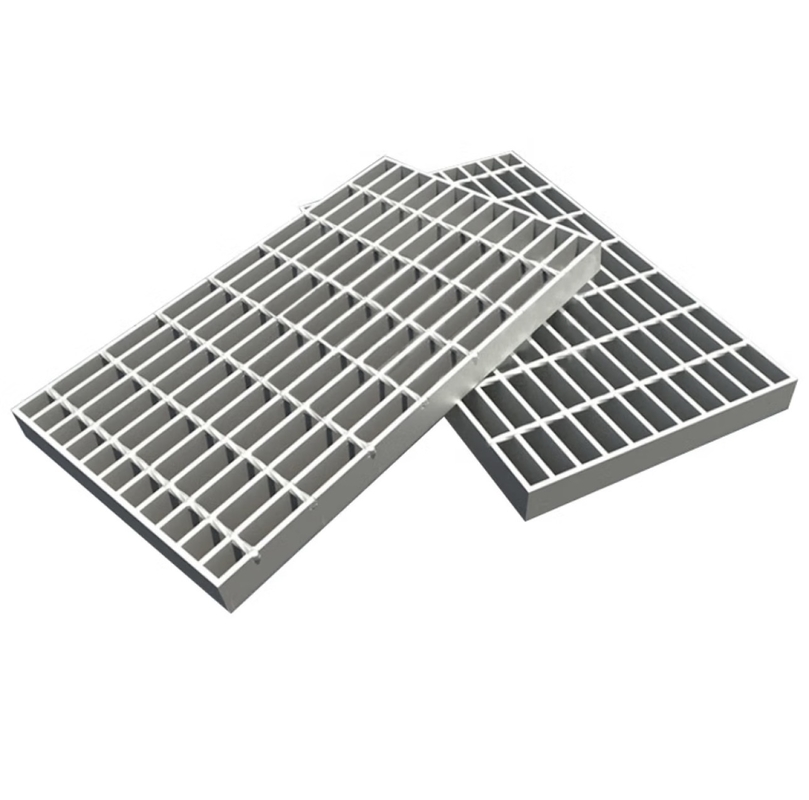 중량 크로스 바 피치 50mm 보일러 산업용 핫 다이프 진열 철 Grating