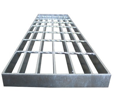 50mm 크로스 바 피치 금속 바닥 Grating 은 마무리 및 항 진열 코팅